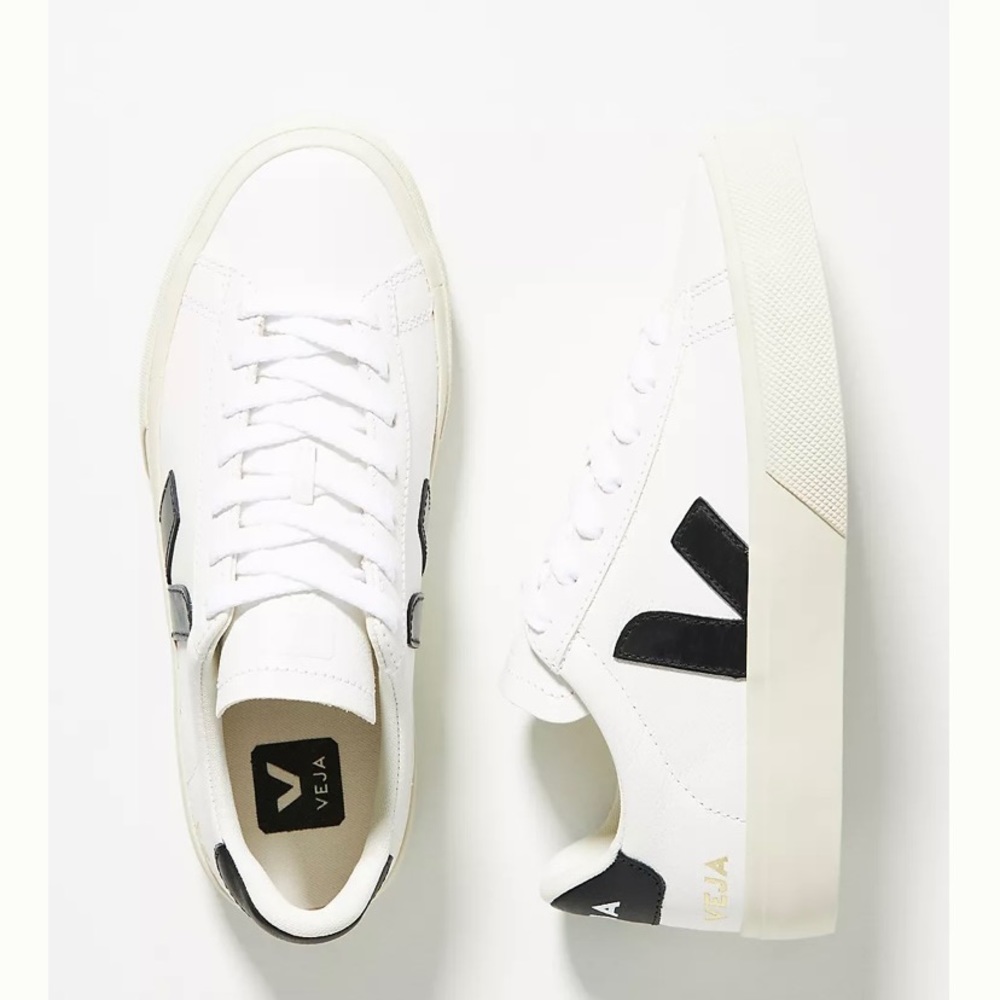 VEJA *NEW* Campo Leather Sneakers in Black -SOLD OUT EVERYWHERE! - Picture 2 of 12